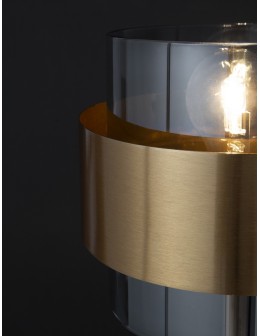 Luces Exclusivas VIEJA Table gold and gold shades 1xΕ27 max 12W LE42626 - product 2