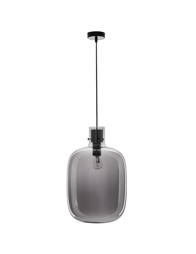 Pendant lamps - Luces Exclusivas PADRE Pendant Modern Black 1xΕ27 max 12W LE42628 - product kolory-swiatla.pl 1