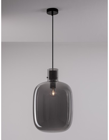 Luces Exclusivas PADRE Pendant Modern Black 1xΕ27 max 12W LE42628 - product 2