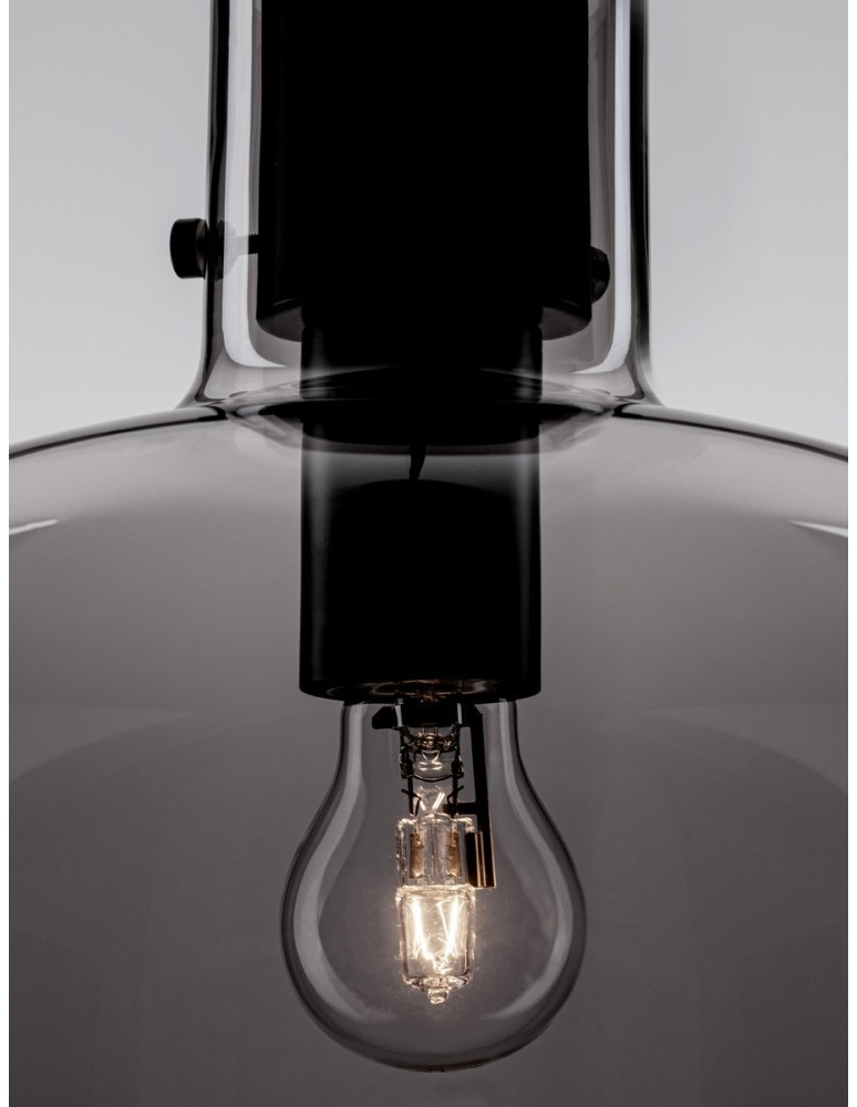 Pendant lamps - Luces Exclusivas PADRE Pendant Modern Black 1xΕ27 max 12W LE42628 - product kolory-swiatla.pl 5