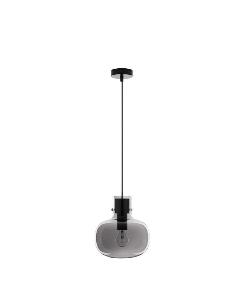 Pendant lamps - Luces Exclusivas PADRE Pendant Modern Black 1xΕ27 max 12W LE42629 - product kolory-swiatla.pl 1