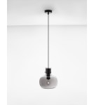 Lampy wiszące - Luces Exclusivas PADRE Wisząca Nowoczesna czarny 1xΕ27 max 12W LE42629 - produkt 2