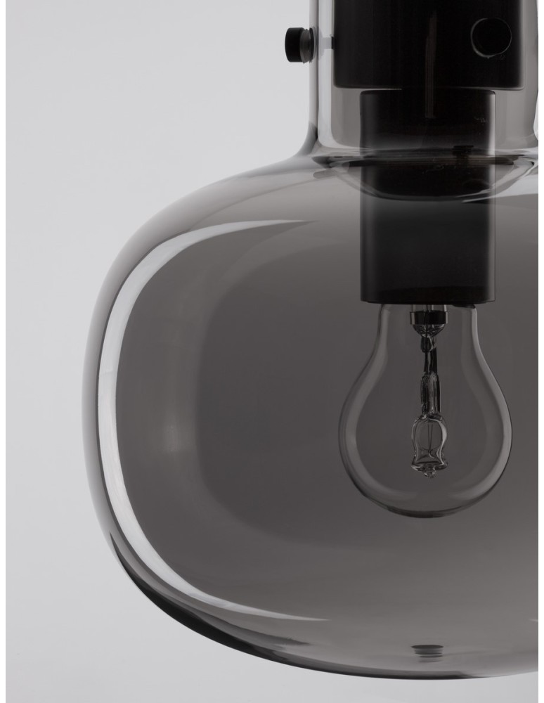 Pendant lamps - Luces Exclusivas PADRE Pendant Modern Black 1xΕ27 max 12W LE42629 - product kolory-swiatla.pl 3