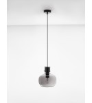 Lampy wiszące - Luces Exclusivas PADRE Wisząca Nowoczesna czarny 1xΕ27 max 12W LE42629 - produkt 4