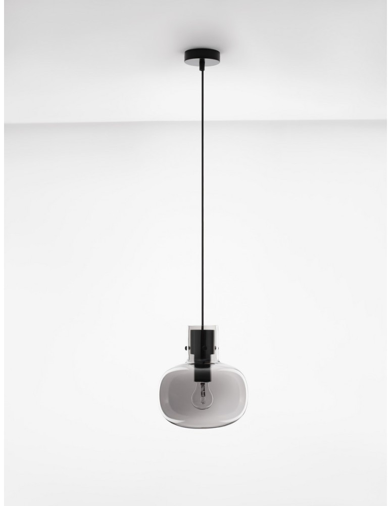 Pendant lamps - Luces Exclusivas PADRE Pendant Modern Black 1xΕ27 max 12W LE42629 - product kolory-swiatla.pl 4
