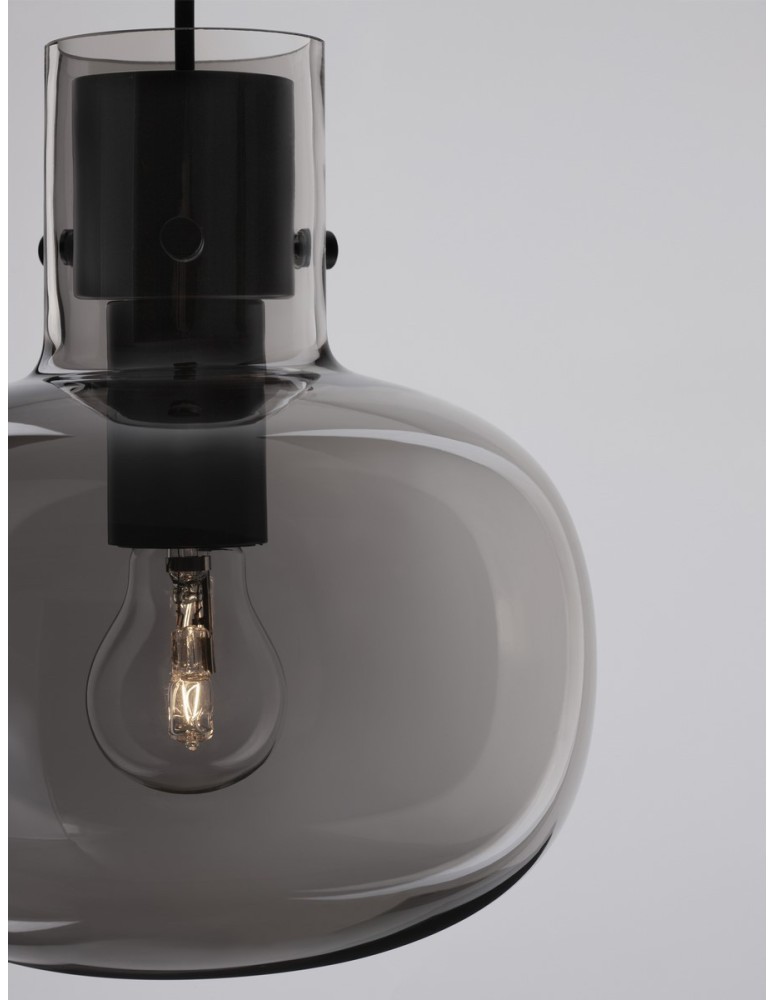 Pendant lamps - Luces Exclusivas PADRE Pendant Modern Black 1xΕ27 max 12W LE42629 - product kolory-swiatla.pl 5