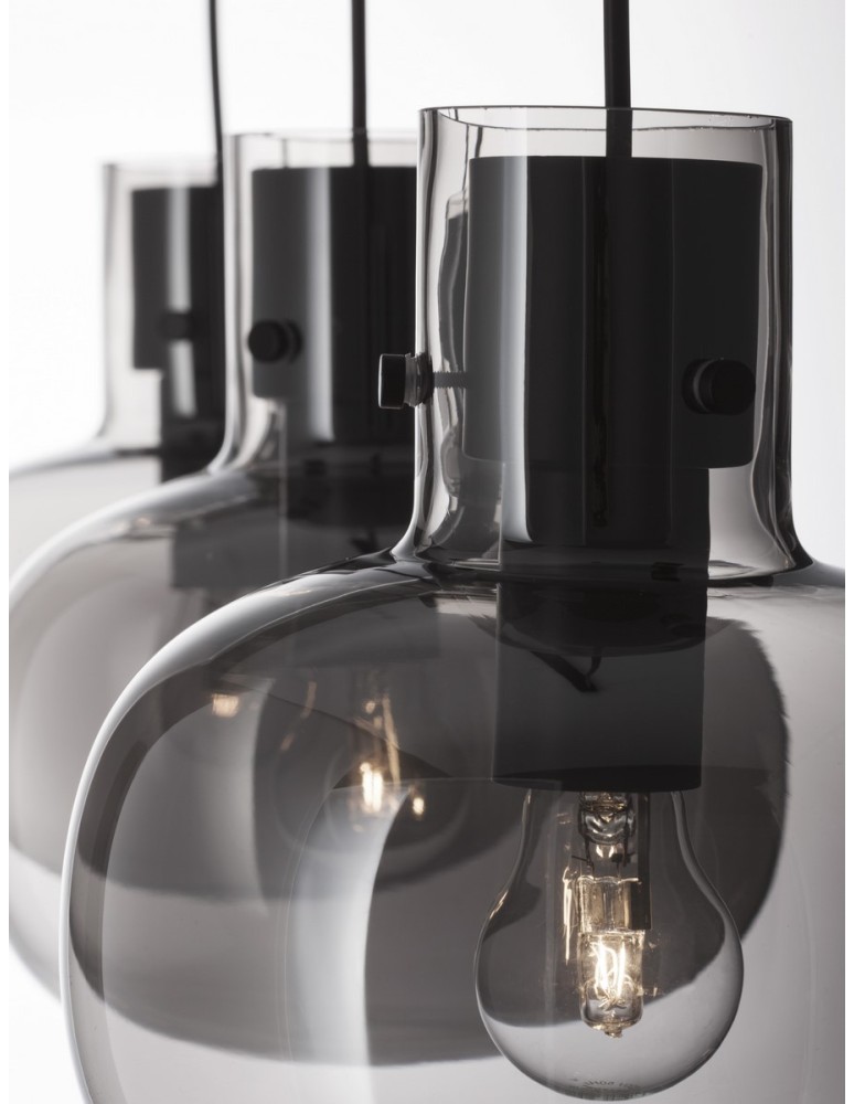 Pendant lamps - Luces Exclusivas PADRE Pendant Modern Black 3xΕ27 max 12W LE42630 - product kolory-swiatla.pl 2
