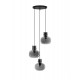 Luces Exclusivas PADRE Wisząca Nowoczesna czarny 3xΕ27 max 12W LE42631
