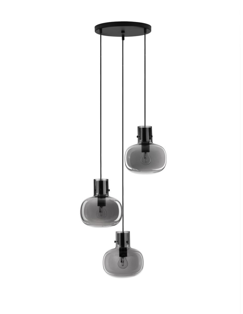 Pendant lamps - Luces Exclusivas PADRE Pendant Modern Black 3xΕ27 max 12W LE42631 - product kolory-swiatla.pl 1