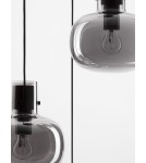 Pendant lamps - Luces Exclusivas PADRE Pendant Modern Black 3xΕ27 max 12W LE42631 - product 4