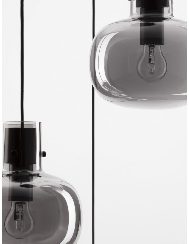 Pendant lamps - Luces Exclusivas PADRE Pendant Modern Black 3xΕ27 max 12W LE42631 - product kolory-swiatla.pl 4