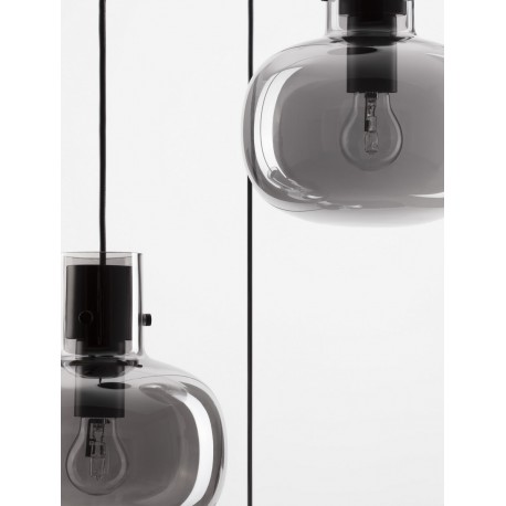 Luces Exclusivas PADRE Wisząca Nowoczesna czarny 3xΕ27 max 12W LE42631