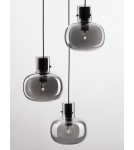 Pendant lamps - Luces Exclusivas PADRE Pendant Modern Black 3xΕ27 max 12W LE42631 - product 5