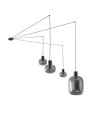Luces Exclusivas PADRE Pendant Modern black 4xΕ27 max 12W LE42632