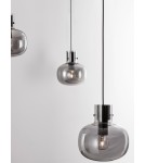 Pendant lamps - Luces Exclusivas PADRE Pendant Modern black 4xΕ27 max 12W LE42632 - product 2