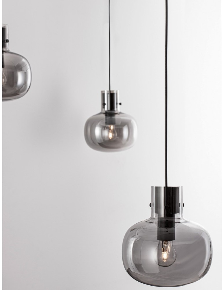Pendant lamps - Luces Exclusivas PADRE Pendant Modern black 4xΕ27 max 12W LE42632 - product kolory-swiatla.pl 2