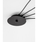Pendant lamps - Luces Exclusivas PADRE Pendant Modern black 4xΕ27 max 12W LE42632 - product 3