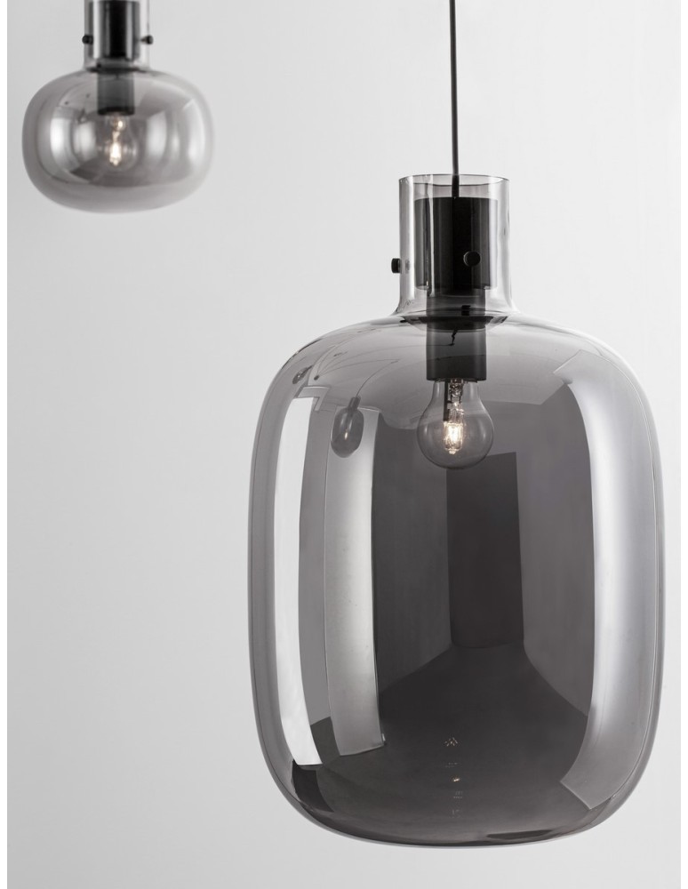 Pendant lamps - Luces Exclusivas PADRE Pendant Modern black 4xΕ27 max 12W LE42632 - product kolory-swiatla.pl 4