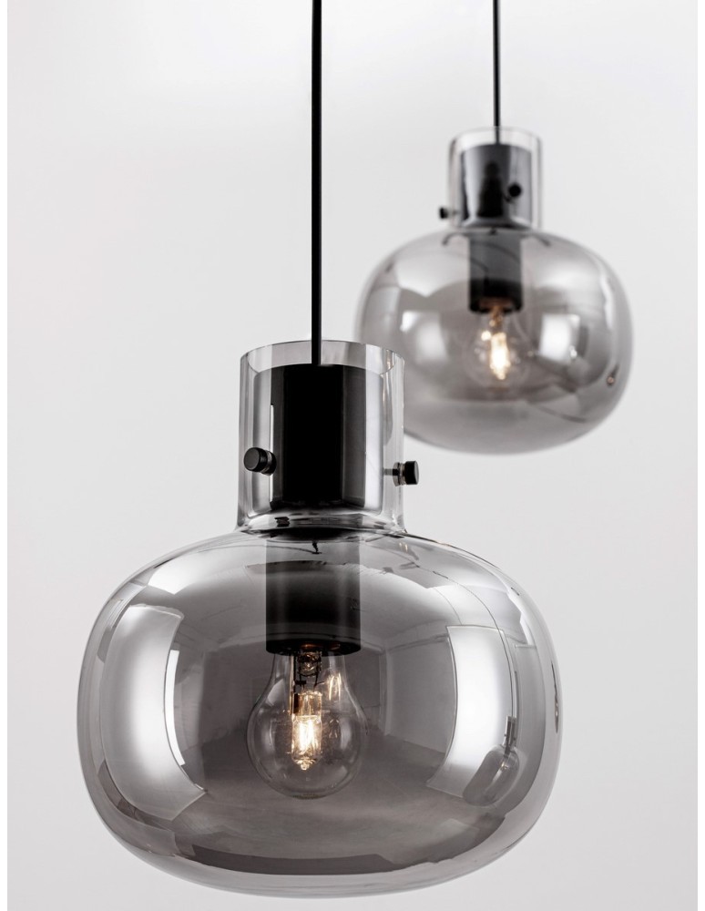 Pendant lamps - Luces Exclusivas PADRE Pendant Modern black 4xΕ27 max 12W LE42632 - product kolory-swiatla.pl 5