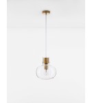 Pendant lamps - Luces Exclusivas PADRE Pendant Modern gold and gold shades 1xΕ27 max 12W LE42633 - product 2