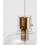 Pendant lamps - Luces Exclusivas PADRE Pendant Modern gold and gold shades 1xΕ27 max 12W LE42633 - product 5