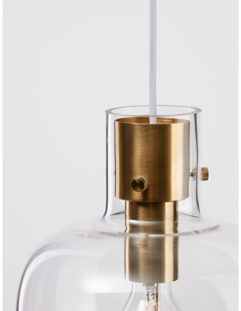 Pendant lamps - Luces Exclusivas PADRE Pendant Modern gold and gold shades 1xΕ27 max 12W LE42633 - product kolory-swiatla.pl 5