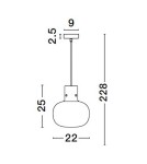 Pendant lamps - Luces Exclusivas PADRE Pendant Modern gold and gold shades 1xΕ27 max 12W LE42633 - product 6