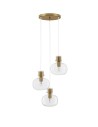 Luces Exclusivas PADRE Pendant Modern gold and gold shades 3xΕ27 max 12W LE42634