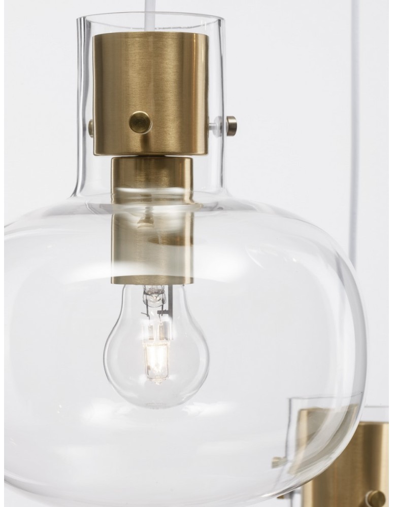 Pendant lamps - Luces Exclusivas PADRE Pendant Modern gold and gold shades 3xΕ27 max 12W LE42634 - product kolory-swiatla.pl 5