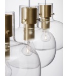 Pendant lamps - Luces Exclusivas PADRE Pendant Modern gold and gold shades 3xΕ27 max 12W LE42635 - product 2