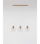 Pendant lamps - Luces Exclusivas PADRE Pendant Modern gold and gold shades 3xΕ27 max 12W LE42635 - product 3