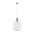 Pendant lamps - Luces Exclusivas PADRE Pendant Modern gold and gold shades 1xΕ27 max 12W LE42636 - product 1