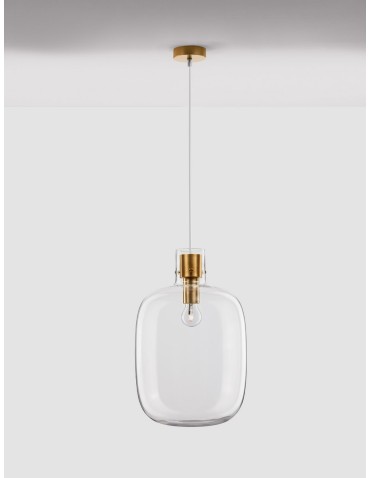 Luces Exclusivas PADRE Pendant Modern gold and gold shades 1xΕ27 max 12W LE42636 - product 2