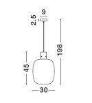 Pendant lamps - Luces Exclusivas PADRE Pendant Modern gold and gold shades 1xΕ27 max 12W LE42636 - product 6