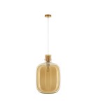 Pendant lamps - Luces Exclusivas PADRE Pendant Modern gold and gold shades 1xΕ27 max 12W LE42637 - product 1