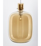 Pendant lamps - Luces Exclusivas PADRE Pendant Modern gold and gold shades 1xΕ27 max 12W LE42637 - product 2