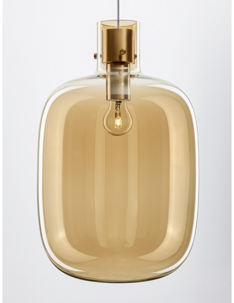 Pendant lamps - Luces Exclusivas PADRE Pendant Modern gold and gold shades 1xΕ27 max 12W LE42637 - product kolory-swiatla.pl 2