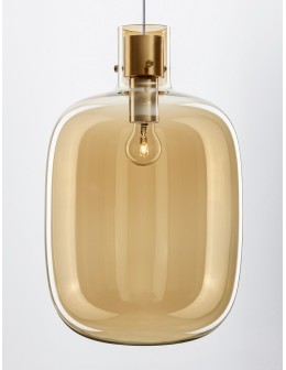 Luces Exclusivas PADRE Pendant Modern gold and gold shades 1xΕ27 max 12W LE42637 - product 2