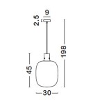 Pendant lamps - Luces Exclusivas PADRE Pendant Modern gold and gold shades 1xΕ27 max 12W LE42637 - product 6