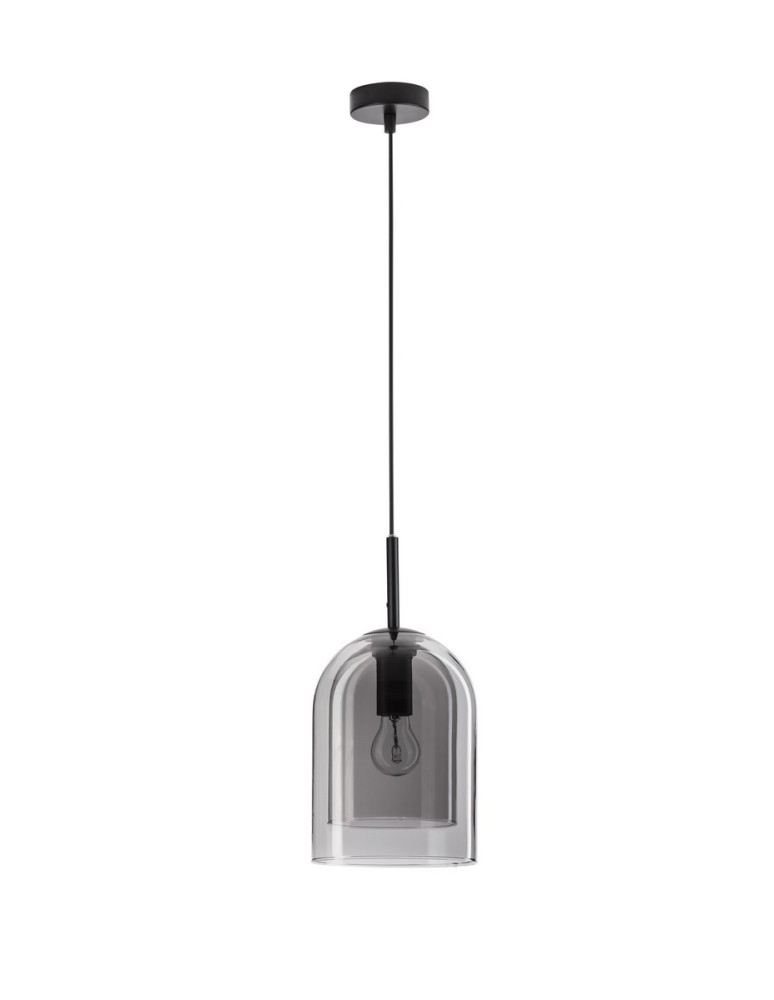 Pendant lamps - Luces Exclusivas BONAO Pendant Modern Black 1xΕ27 max 12W LE42639 - product kolory-swiatla.pl 1