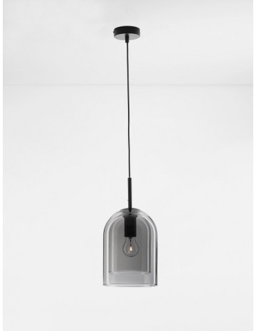 Luces Exclusivas BONAO Pendant Modern Black 1xΕ27 max 12W LE42639 - product 2