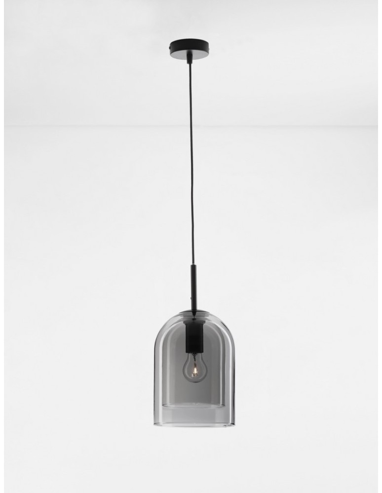 Pendant lamps - Luces Exclusivas BONAO Pendant Modern Black 1xΕ27 max 12W LE42639 - product kolory-swiatla.pl 2