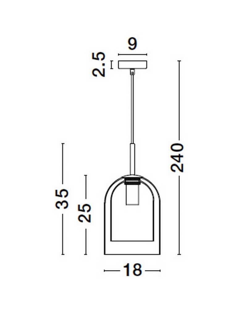 Pendant lamps - Luces Exclusivas BONAO Pendant Modern Black 1xΕ27 max 12W LE42639 - product kolory-swiatla.pl 6