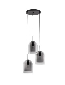 Luces Exclusivas BONAO Wisząca Nowoczesna czarny 3xΕ27 max 12W LE42640