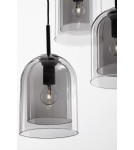 Pendant lamps - Luces Exclusivas BONAO Pendant Modern Black 3xΕ27 max 12W LE42640 - product 2