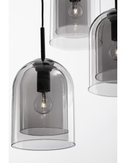 Luces Exclusivas BONAO Pendant Modern Black 3xΕ27 max 12W LE42640 - product 2