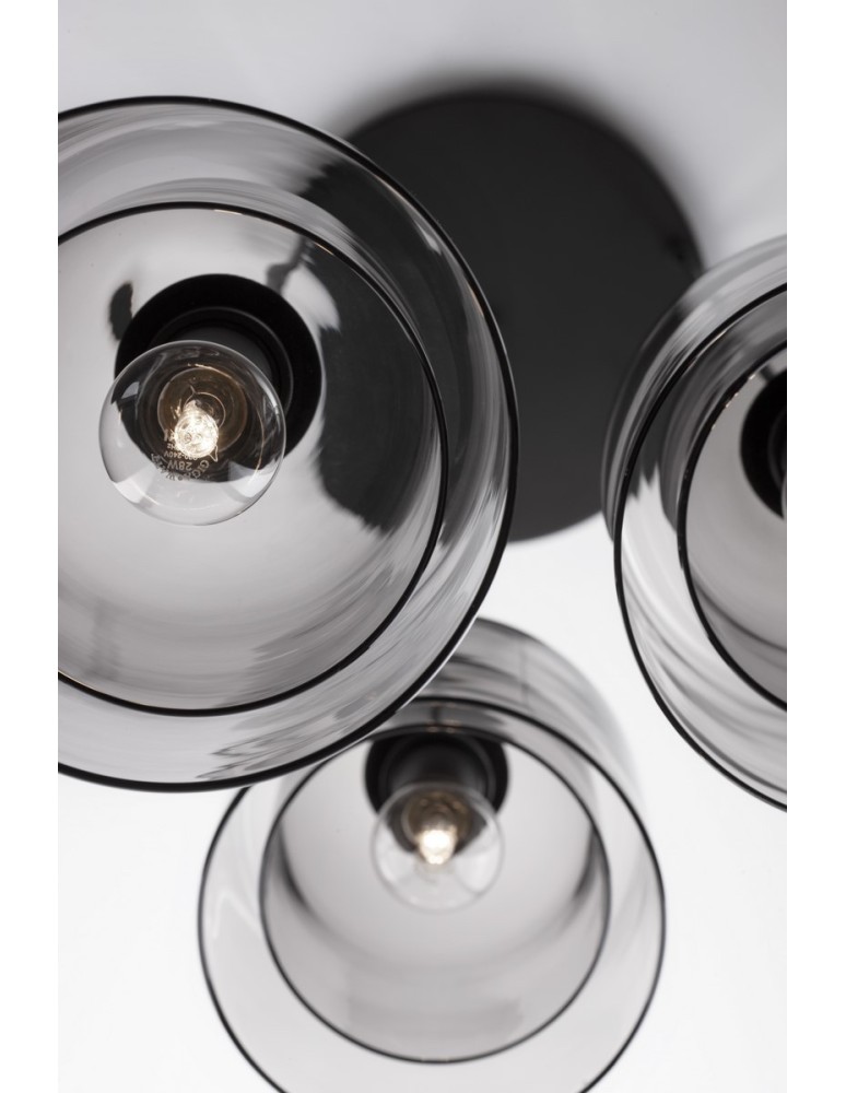 Pendant lamps - Luces Exclusivas BONAO Pendant Modern Black 3xΕ27 max 12W LE42640 - product kolory-swiatla.pl 4
