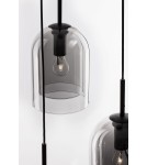 Pendant lamps - Luces Exclusivas BONAO Pendant Modern Black 3xΕ27 max 12W LE42640 - product 5
