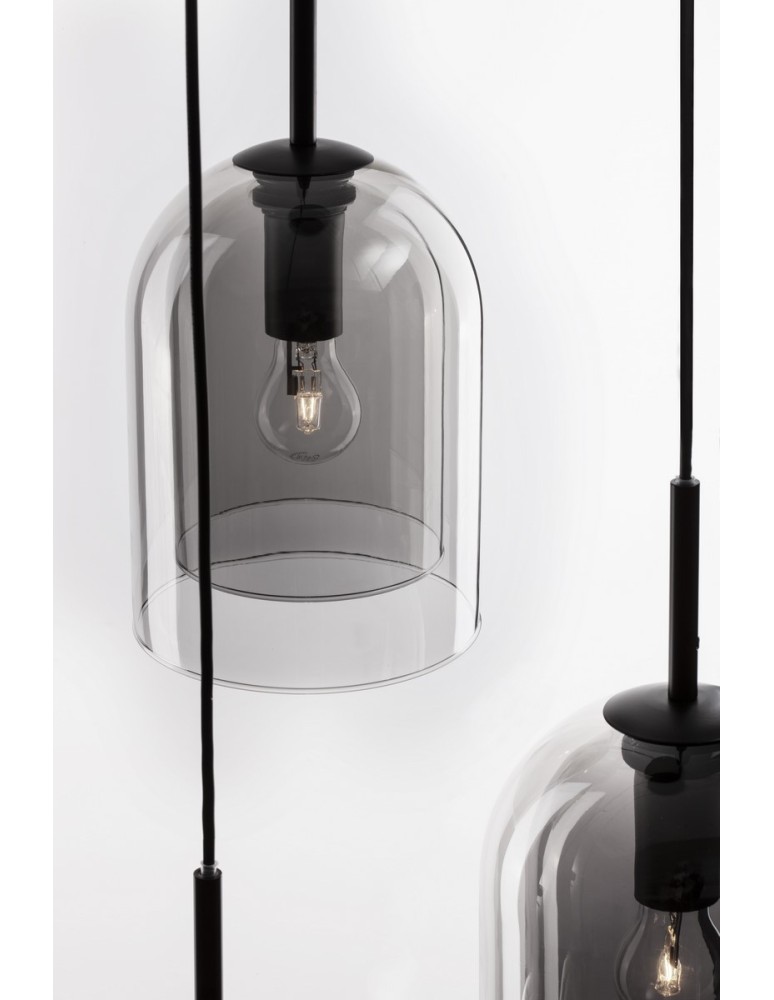 Pendant lamps - Luces Exclusivas BONAO Pendant Modern Black 3xΕ27 max 12W LE42640 - product kolory-swiatla.pl 5