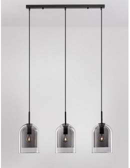 Luces Exclusivas BONAO Wisząca Nowoczesna czarny 3xΕ27 max 12W LE42641 - produkt 2